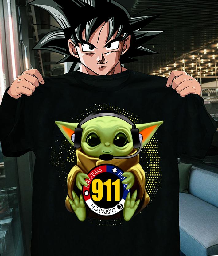 Baby Yoda Dispatch Fire Ems Police 911 t-shirt shirt