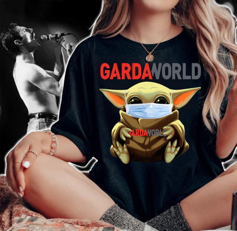 Baby Yoda mask GardaWorld Coronavirus t-shirt woman shirt