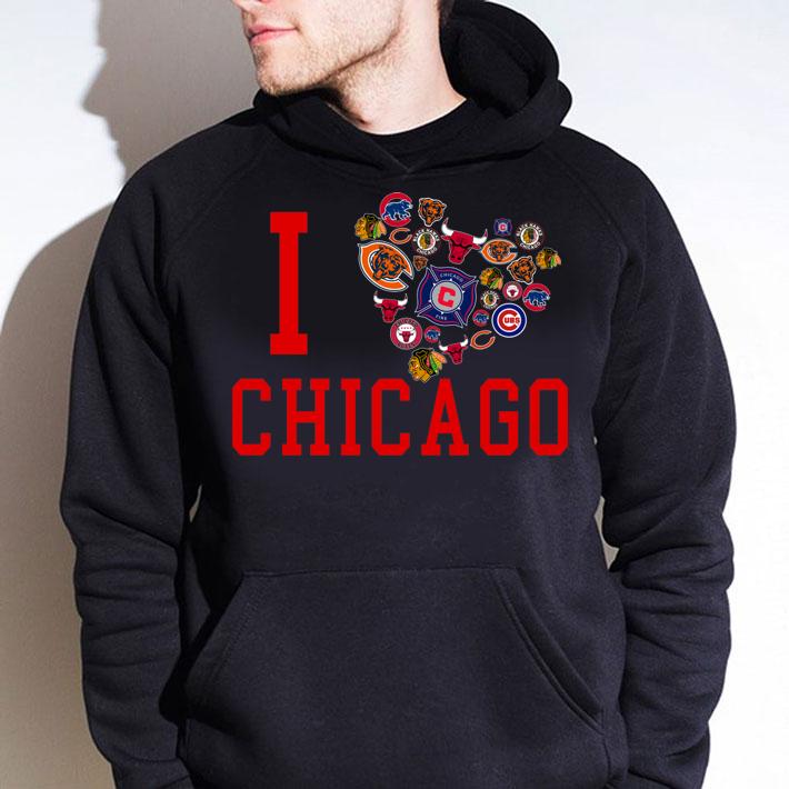I love Chicago Sports Teams logo t-shirt hoodie