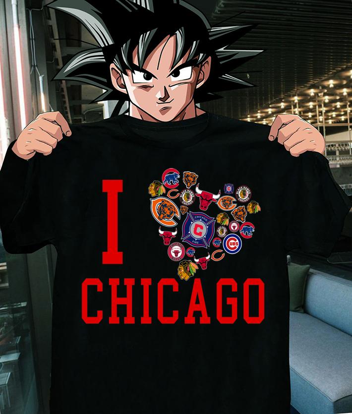 I love Chicago Sports Teams logo t-shirt shirt