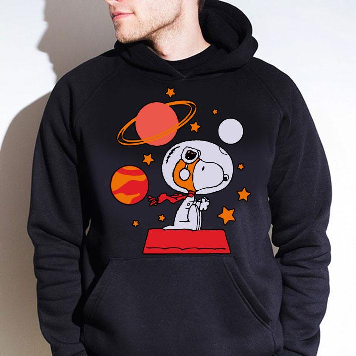 Peanuts Snoopy Space Pilot Mars, Moon And Saturn t-shirt hoodie