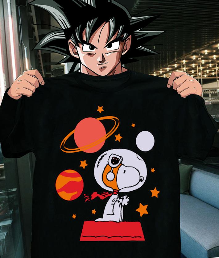 Peanuts Snoopy Space Pilot Mars, Moon And Saturn t-shirt shirt