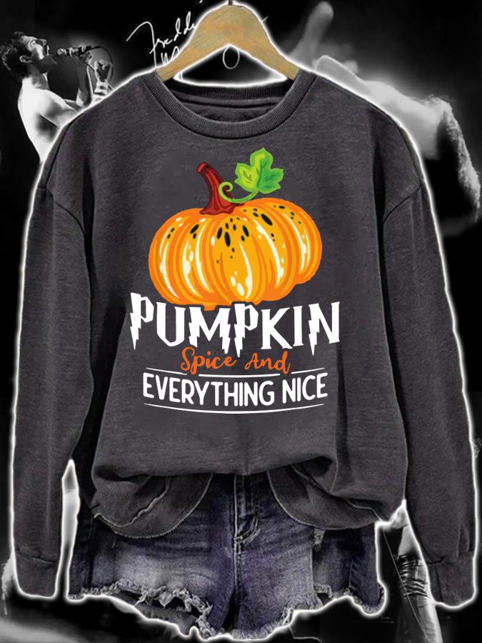 Pumpkin Spice And Everything Nice Halloween Gift t-shirt sweatshirt