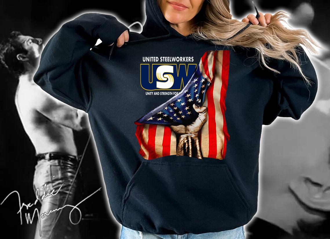 Union Of Operating Engineers International American Flag Personalized Your Name t-shirt hoodie