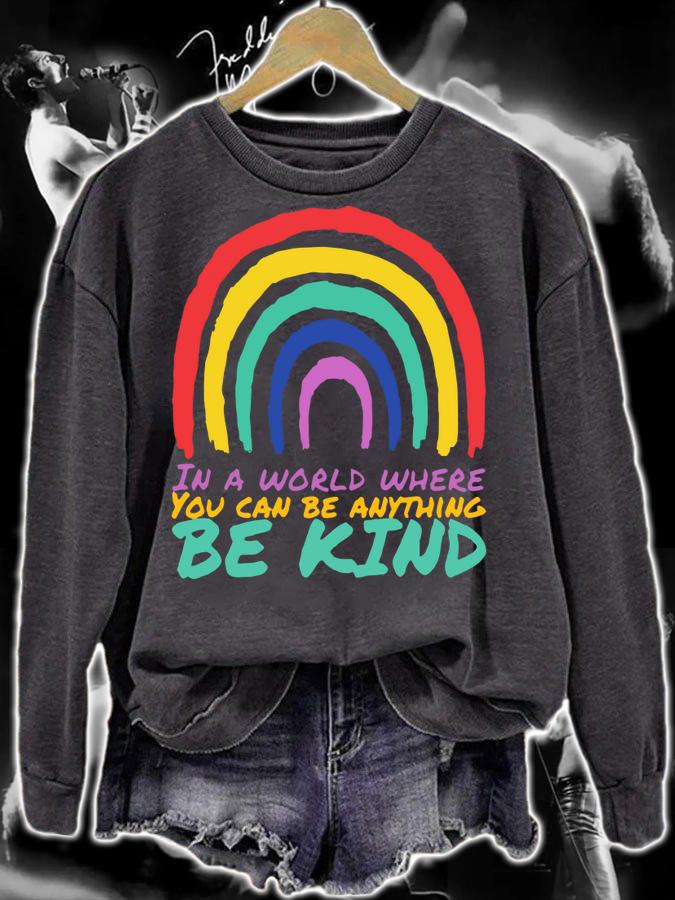 BE KIND - Mindfulness Autism Awareness Day Kindness Rainbow t-shirt sweatshirt