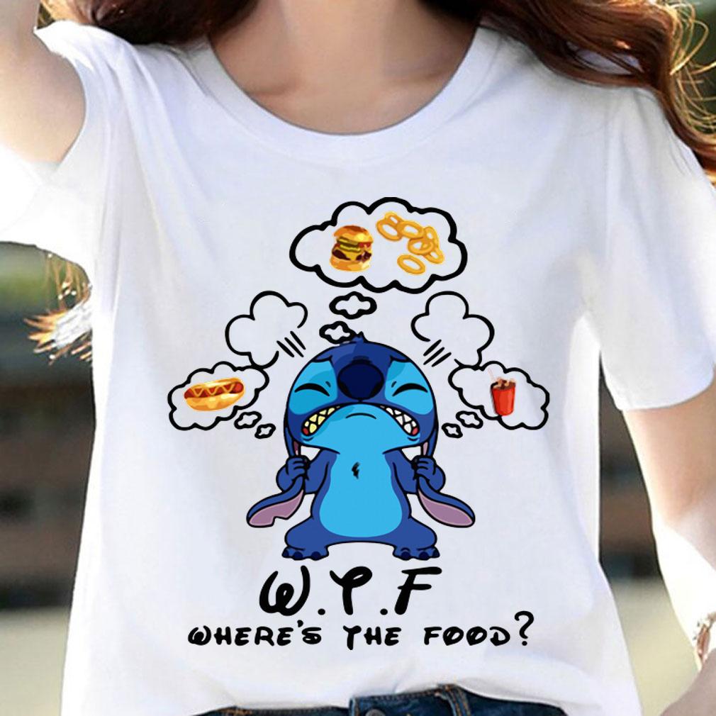 Disney Stitch WTF Where’s The Food t-shirt woman shirt