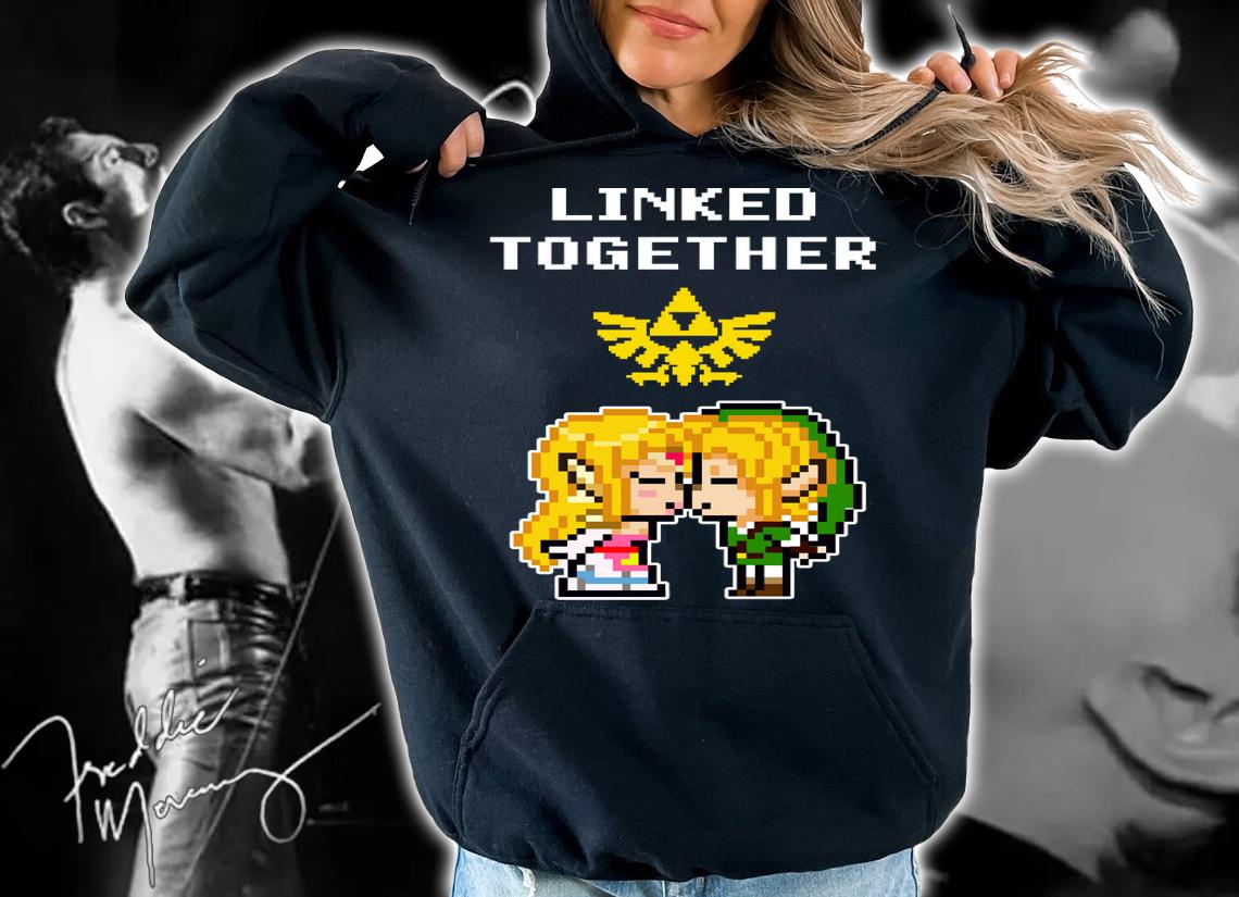 Premium Linked Together Zelda X Link t-shirt hoodie