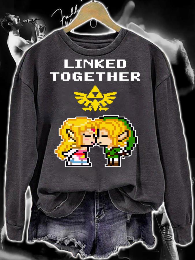 Premium Linked Together Zelda X Link t-shirt sweatshirt