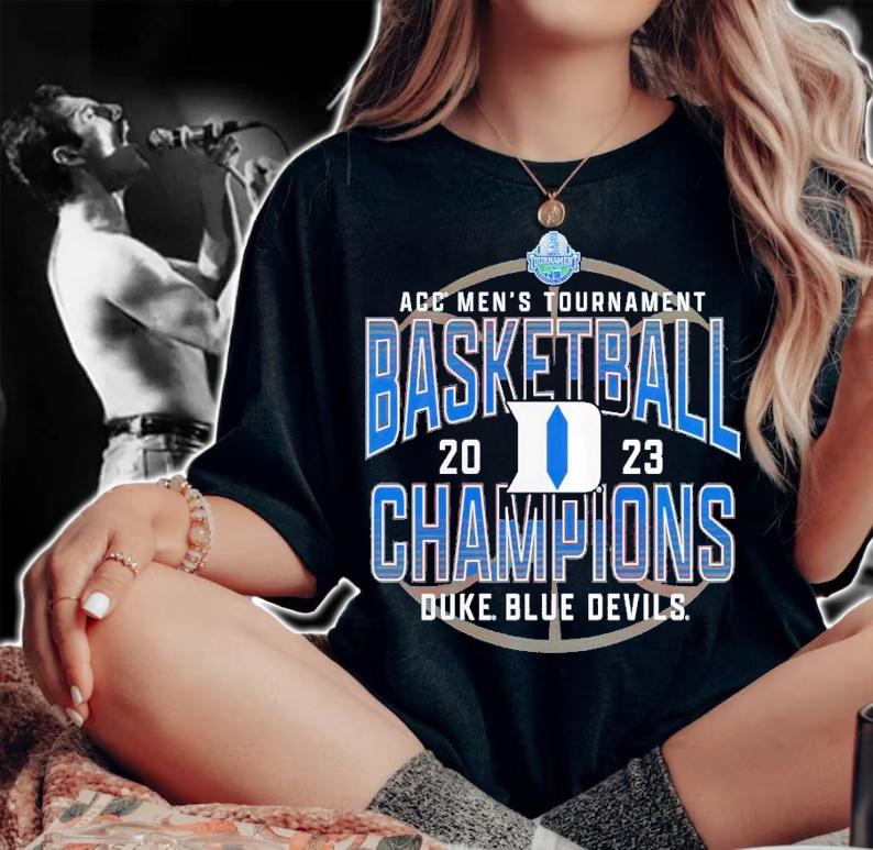 Duke Blue Devils 2023 ACC Men's Basketball Conference t-shirt woman shirt