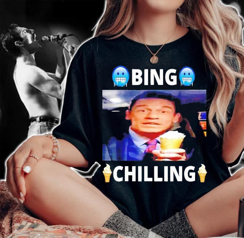 Bing Chilling Shirt Xina Ice Cream Chinese shirt t-shirt woman shirt