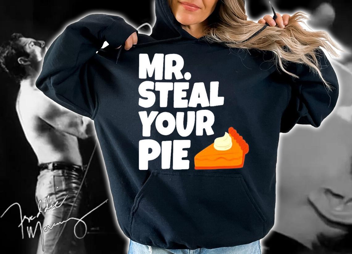 Boys Kids Funny Mr Steal Your Pie Thanksgiving T-Shirt t-shirt hoodie