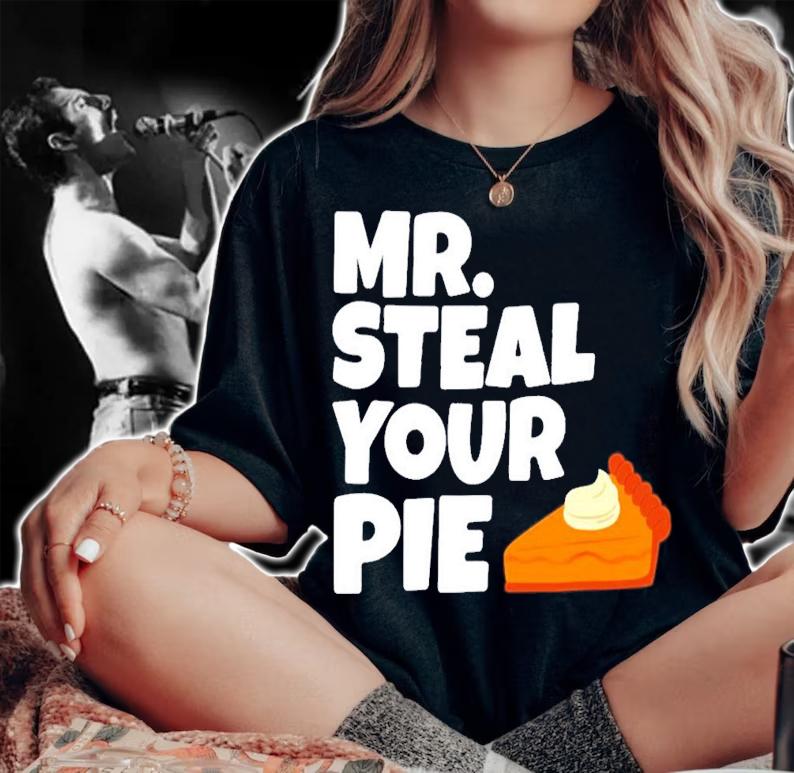 Boys Kids Funny Mr Steal Your Pie Thanksgiving T-Shirt t-shirt woman shirt