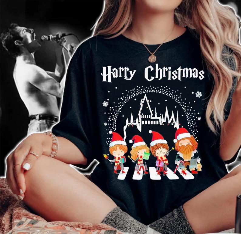 Harry Christmas Abbey Road shirt t-shirt woman shirt
