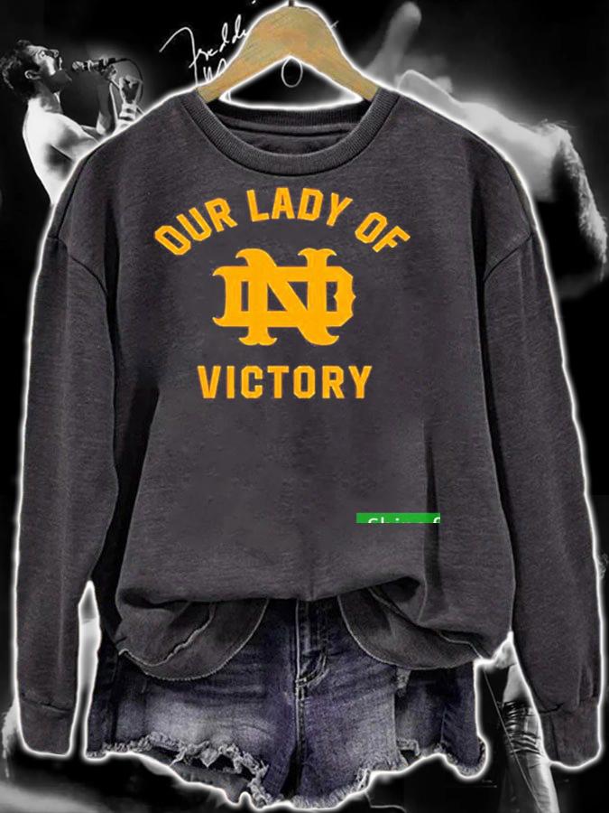 Nice notre Dame Our Lady Of Victory Shirt t-shirt sweatshirt