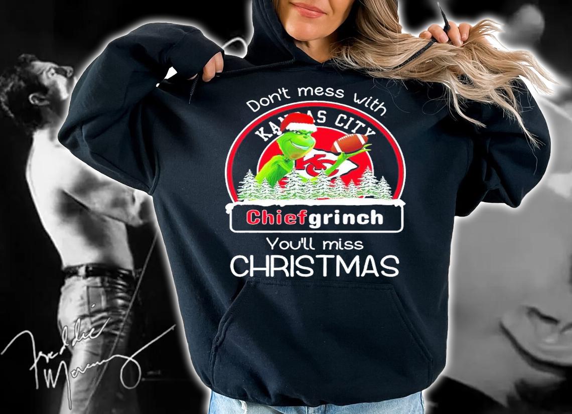 Don't mess with Chief grinch you'll miss Christmas shirt t-shirt