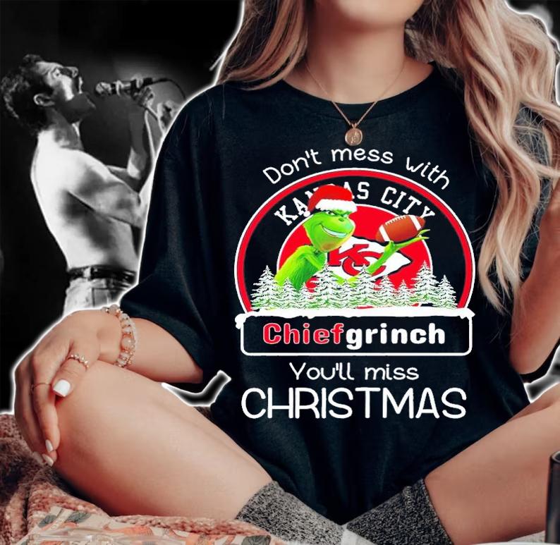Don't mess with Chief grinch you'll miss Christmas shirt t-shirt