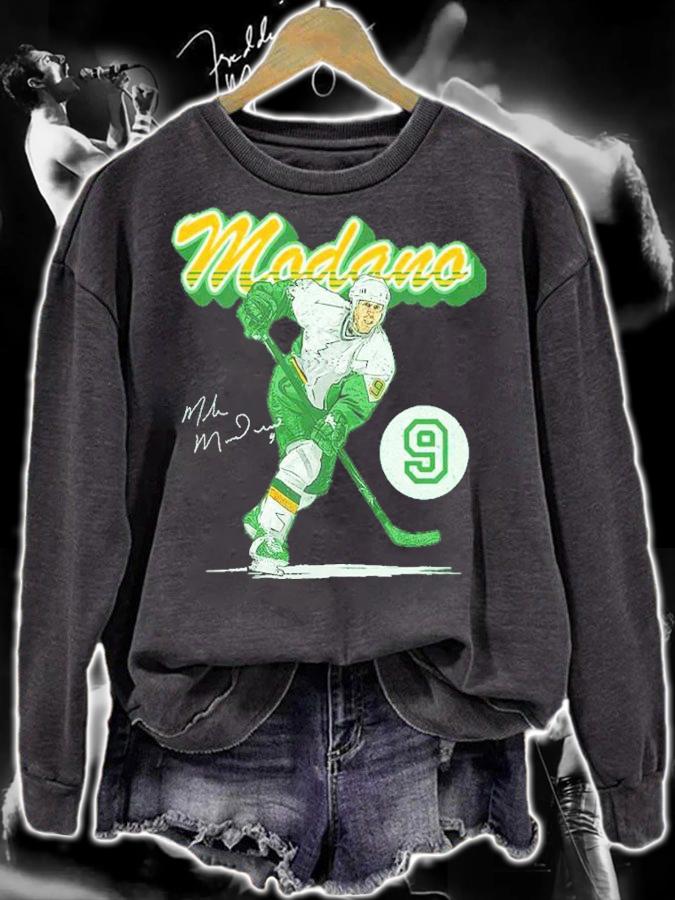 Mike Modano Minnesota Retro Script Hockey Shirt t-shirt sweatshirt