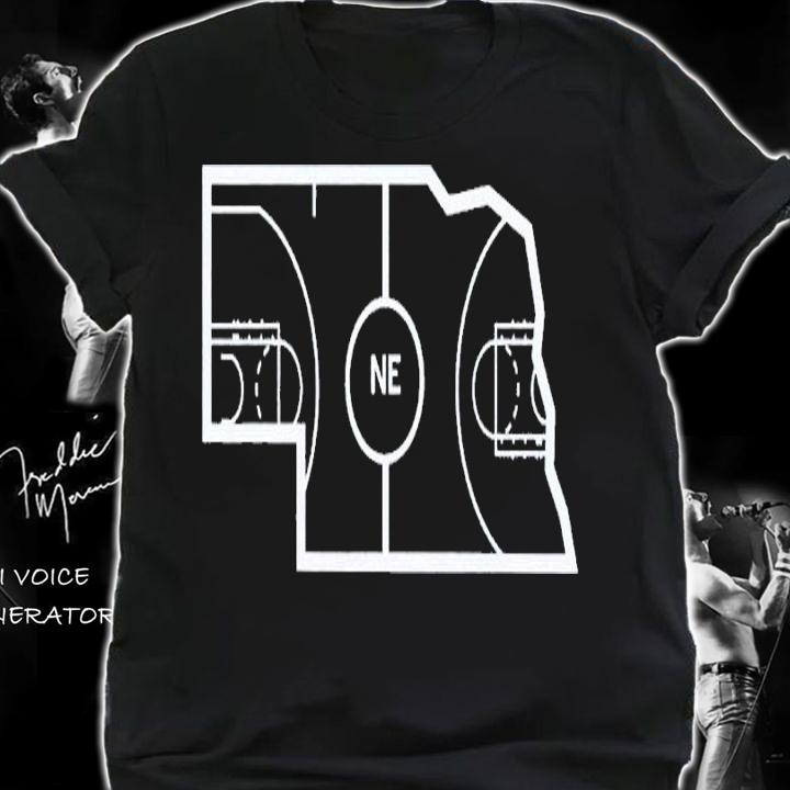 Nebraska Outline Basketball shirt t-shirt