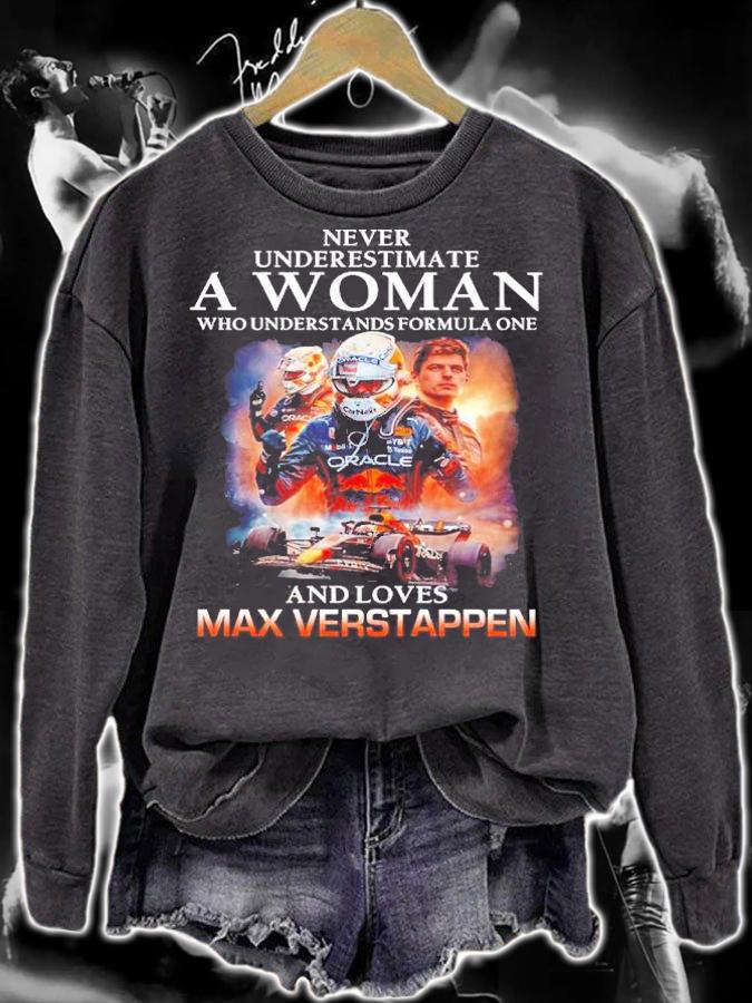 Never Underestimate A Woman Who Understands Formula One And Love Max Verstapen 2022 Shirt t-shirt