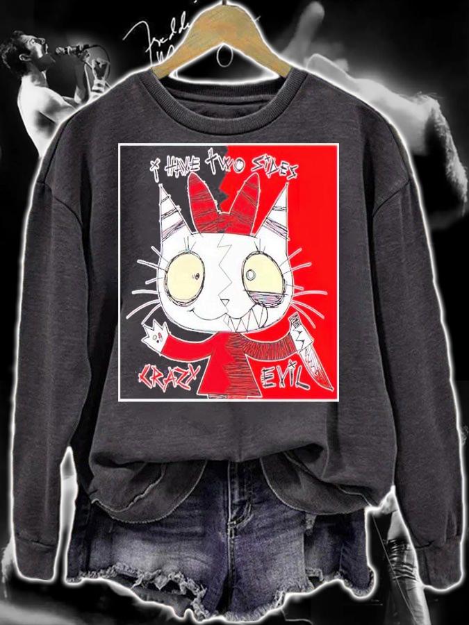 Satuwn I have two sides crazy evil shirt t-shirt sweatshirt