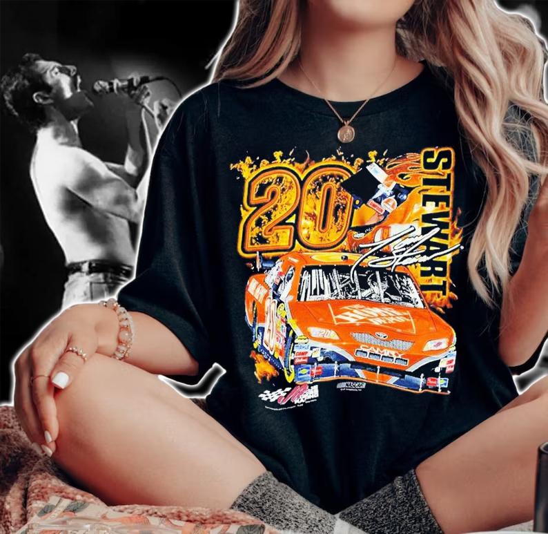 90s Steward 20 Racing On Fire Shirt t-shirt
