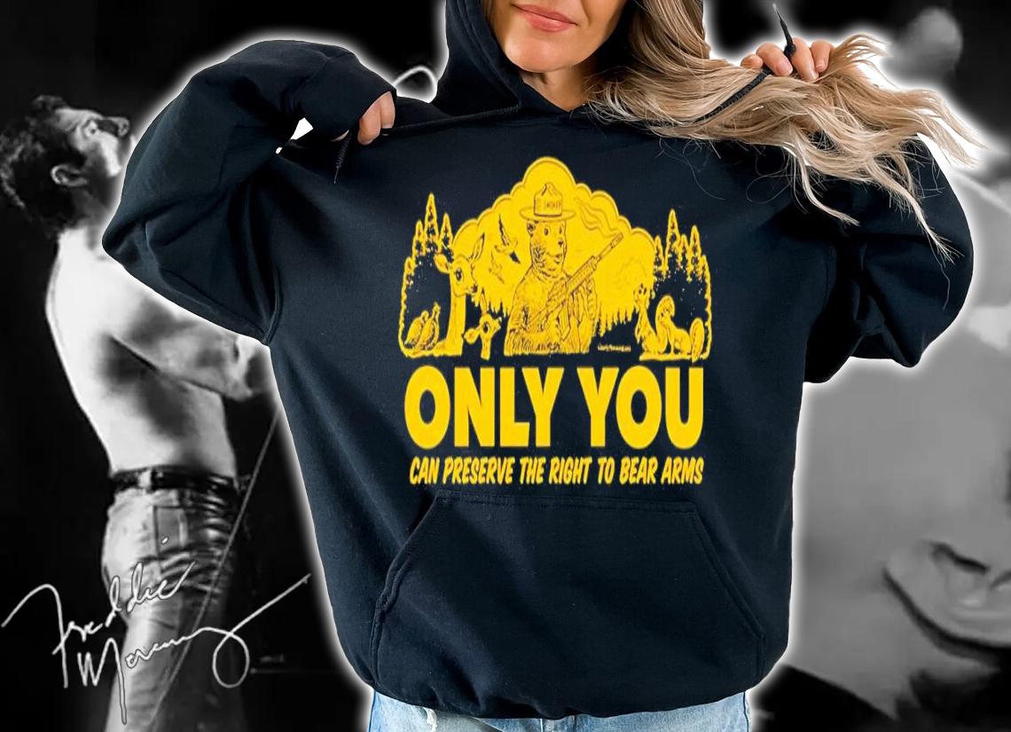 Only you can preserve the right to bear arms retro smokey shirt t-shirt hoodie