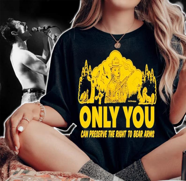 Only you can preserve the right to bear arms retro smokey shirt t-shirt woman shirt
