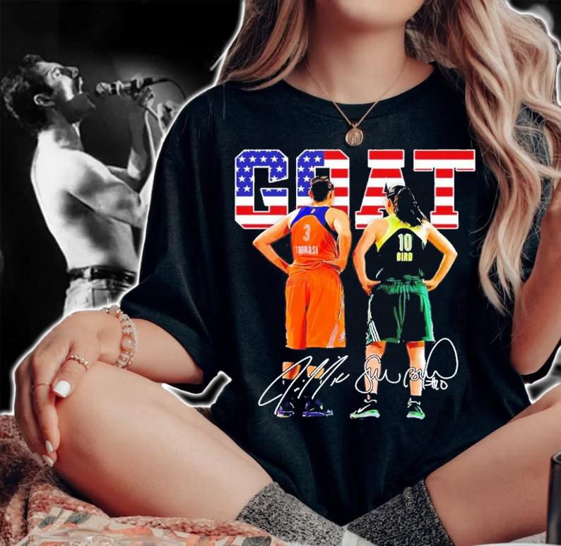 Sue Bird Diana Taurasi Goat Usa Legend Basketball 3000 Assists Signature Shirt t-shirt