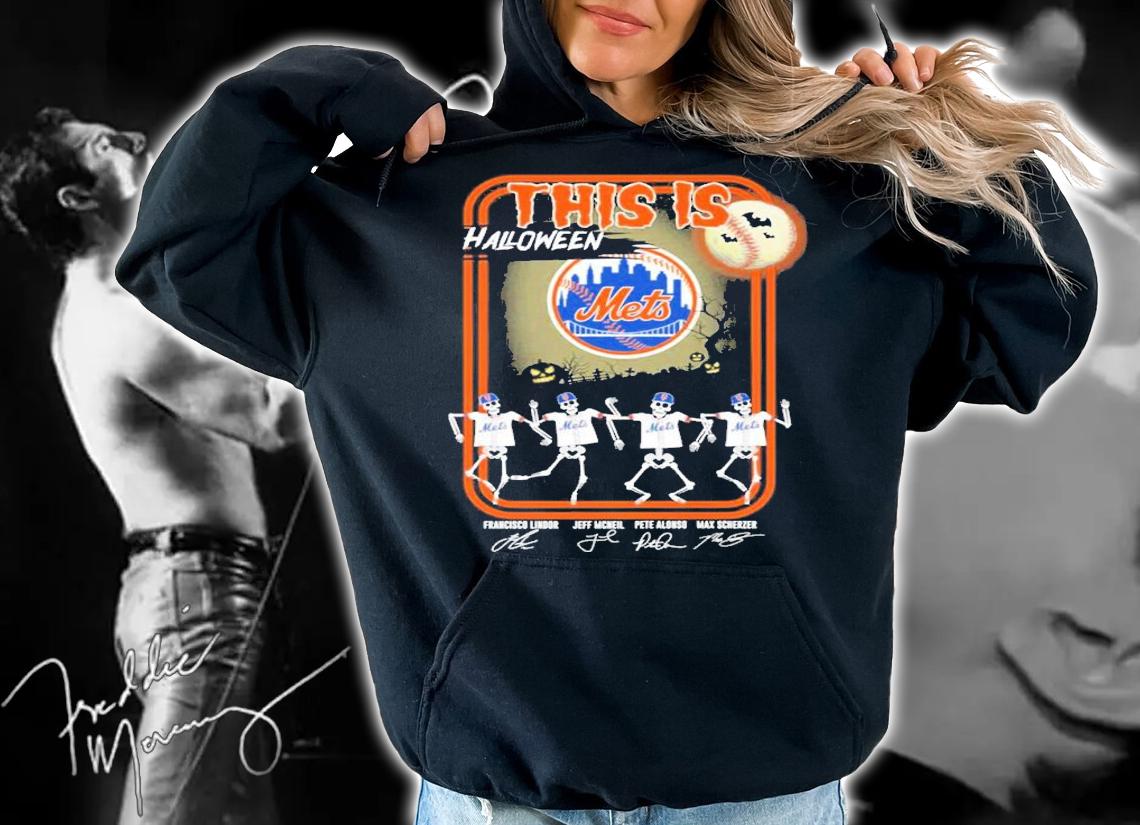 This is Halloween New York Mets signatures shirt t-shirt