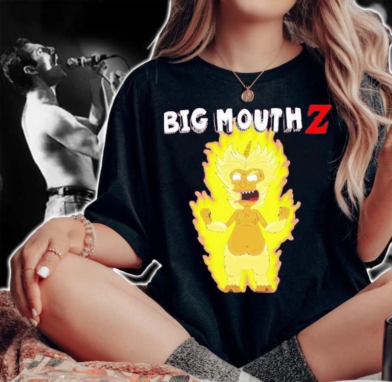 Big Mouth Abide Funny Graphic Hoocmone Monster shirt t-shirt woman shirt