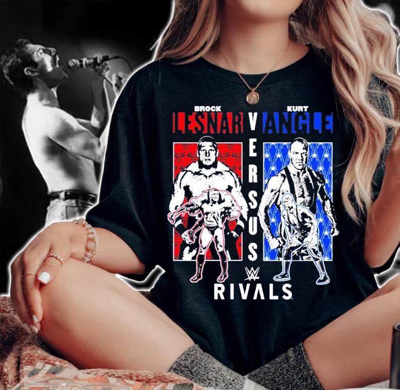 Brock Lesnar vs Kurt Angle Rivals shirt t-shirt woman shirt