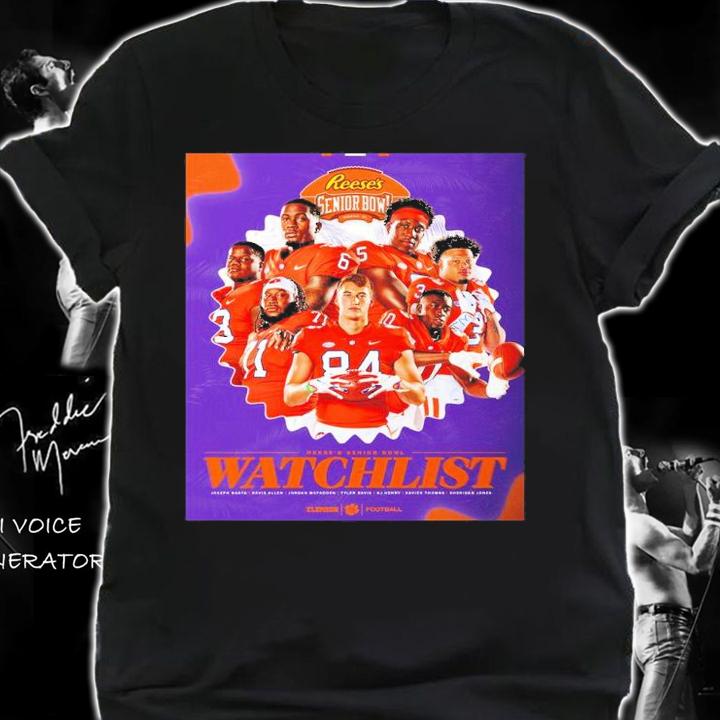 Clemson Tigers Football Reese's Senior Bowl Watch List 2023 Shirt t-shirt