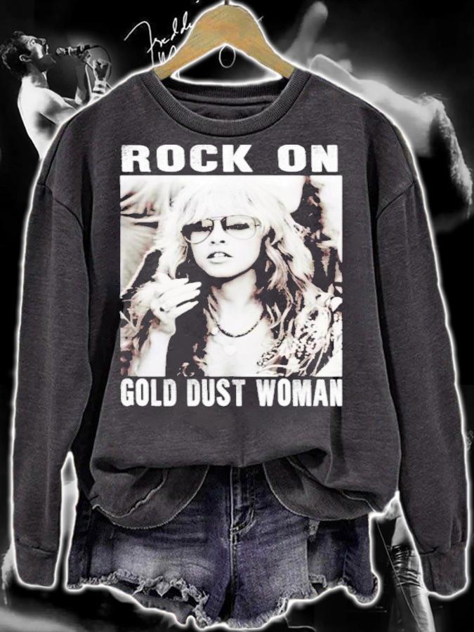 Rock On Gold Dust Woman Stevie Nicks Shirt t-shirt sweatshirt