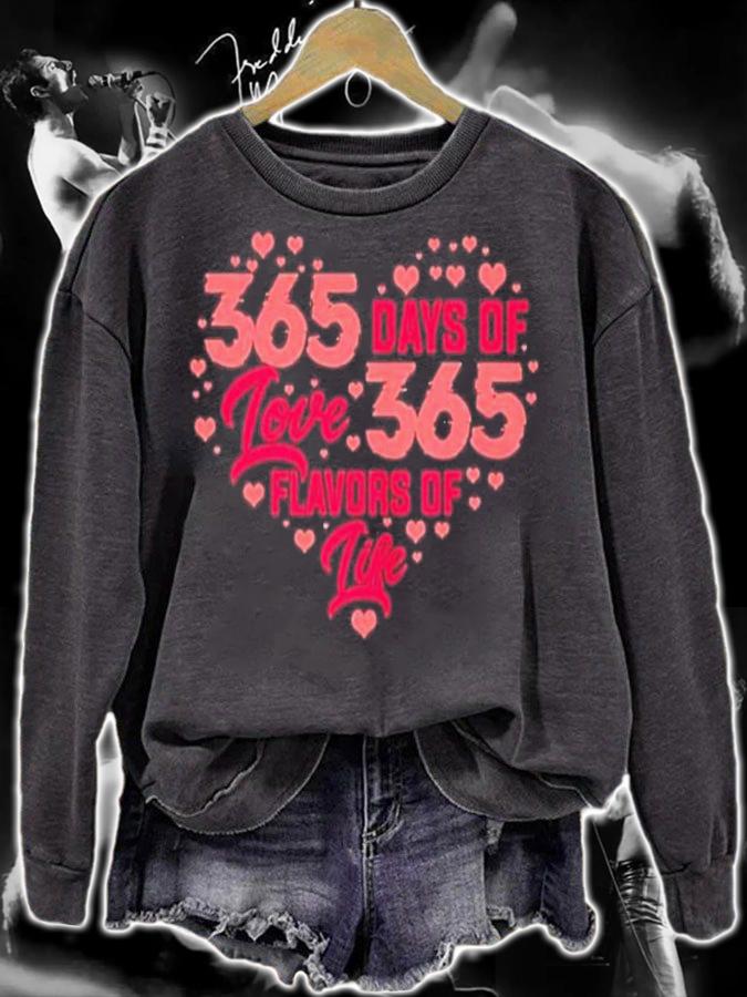 365 Days Of Love 365 Flavors Of Life Heart Shape Shirt t-shirt sweatshirt