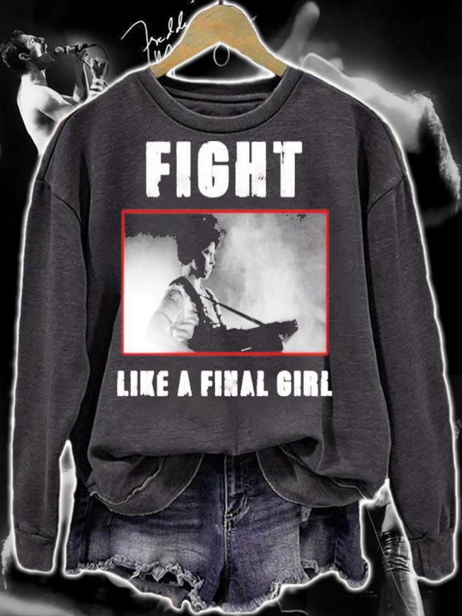 Ama Lea Fight Like A Final Girl Shirt t-shirt