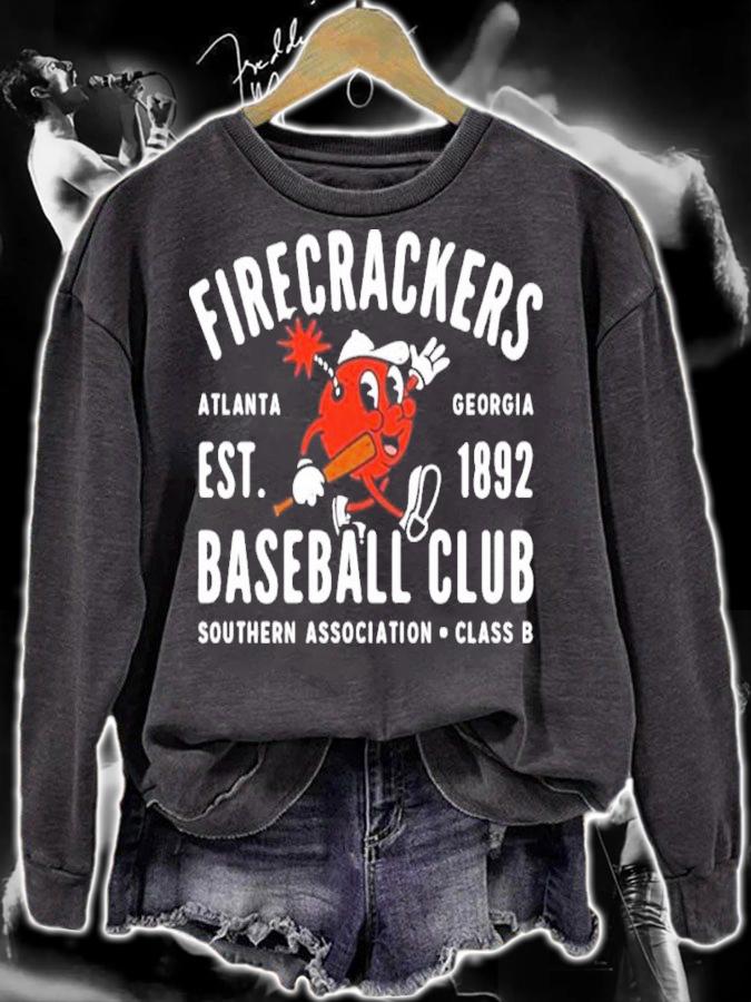 Atlanta Firecrackers Georgia Defunct Baseball Club Southern Association Class B Shirt t-shirt sweatshirt