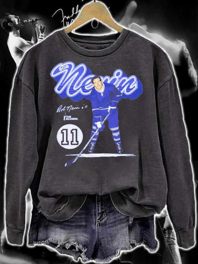 Bob Nevin Toronto Retro Script Hockey Signatures Shirt t-shirt