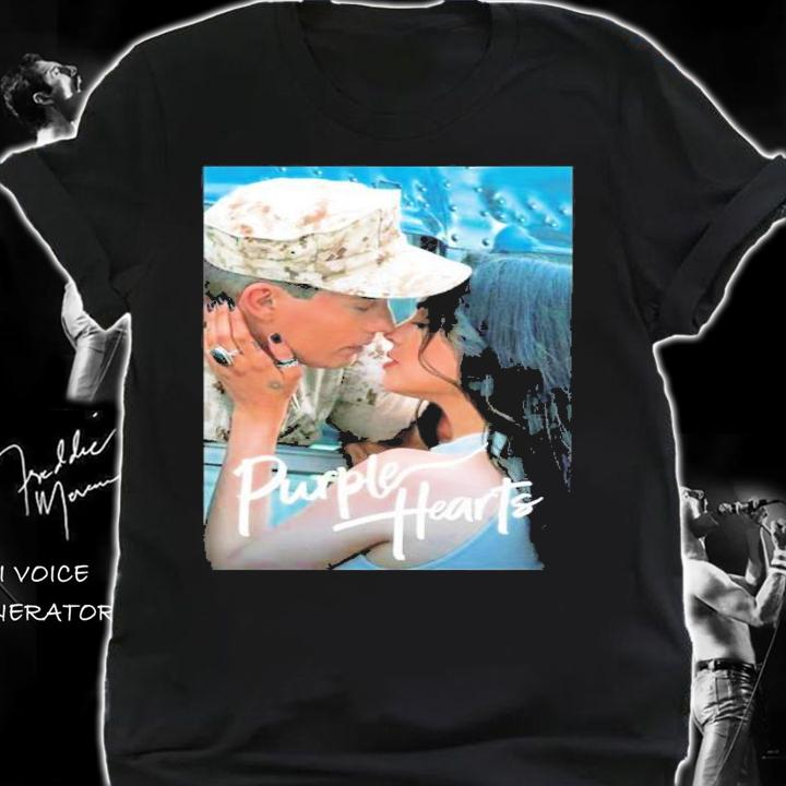 Cassie And Luke Purple Hearts Netflix Movie T-Shirt t-shirt