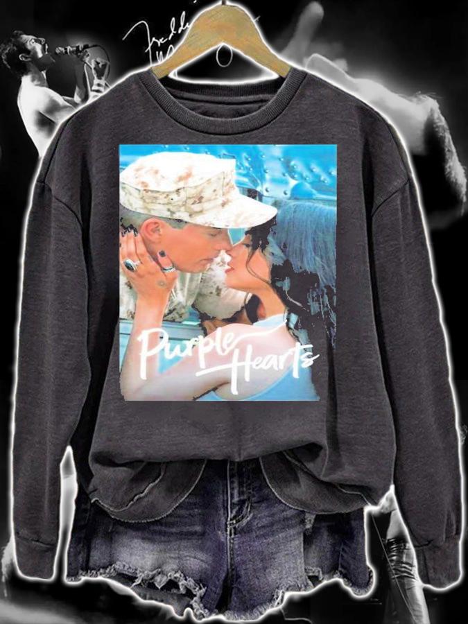 Cassie And Luke Purple Hearts Netflix Movie T-Shirt t-shirt