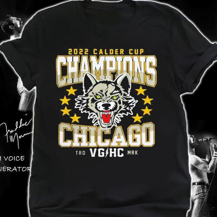 Chicago Wolves Violent Gentlemen Calder Cup Champions 2022 T-Shirt t-shirt