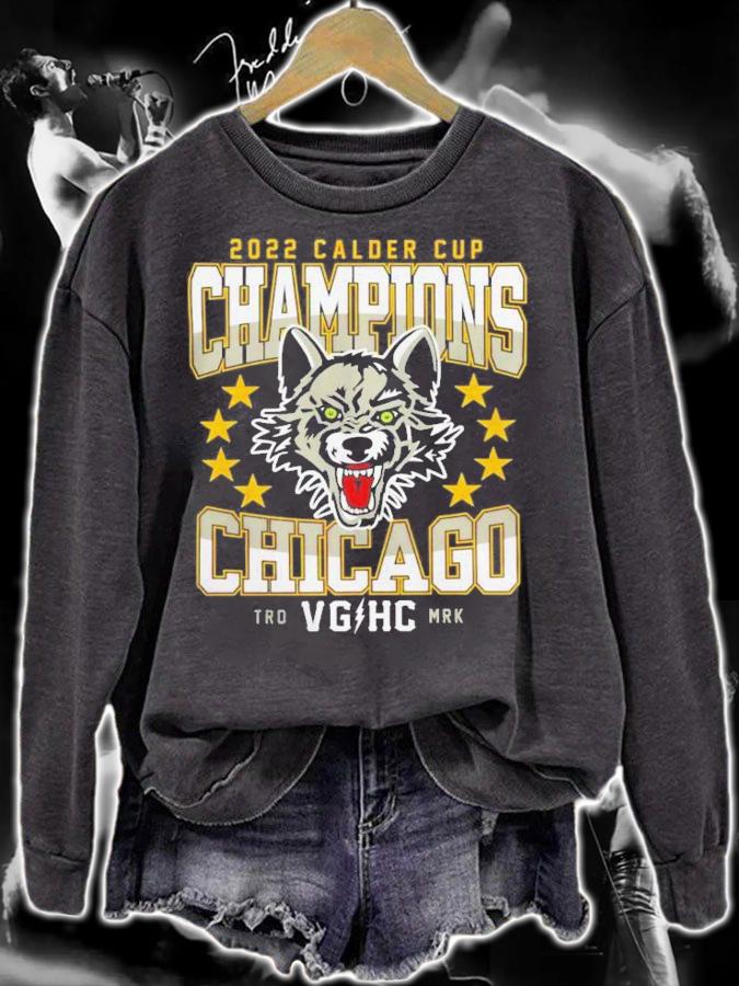 Chicago Wolves Violent Gentlemen Calder Cup Champions 2022 T-Shirt t-shirt