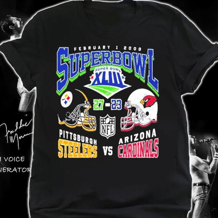 Super Bowl XLIII Steelers vs. Cardinals 2009 shirt t-shirt
