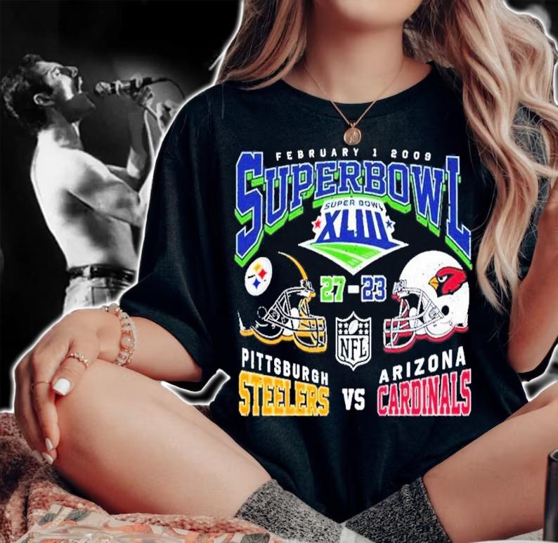 Super Bowl XLIII Steelers vs. Cardinals 2009 shirt t-shirt