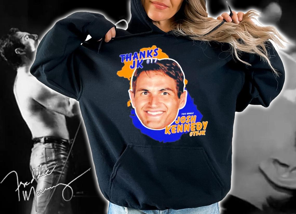 Thanks Jk 17 700 Goals Josh Kennedy Tyjk shirt t-shirt