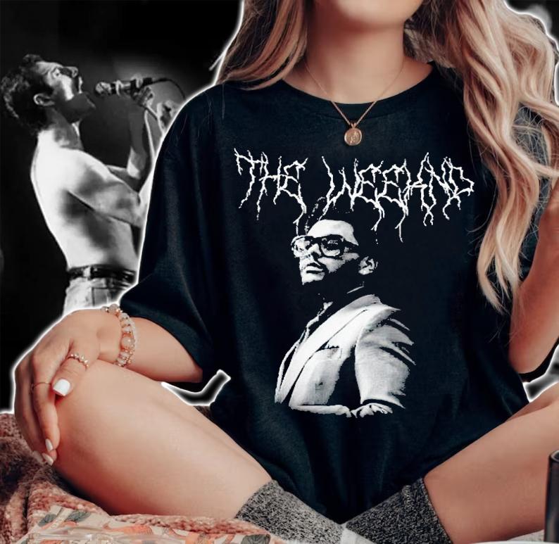 The Weeknd AFTER HOURS Heavy Metal Parody Shirt t-shirt woman shirt