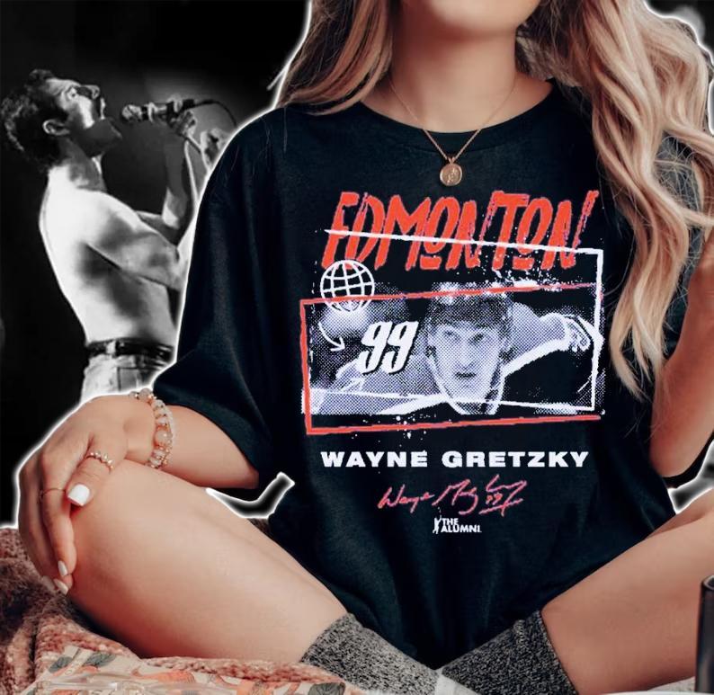 Wayne Gretzky Edmonton Tones shirt t-shirt woman shirt