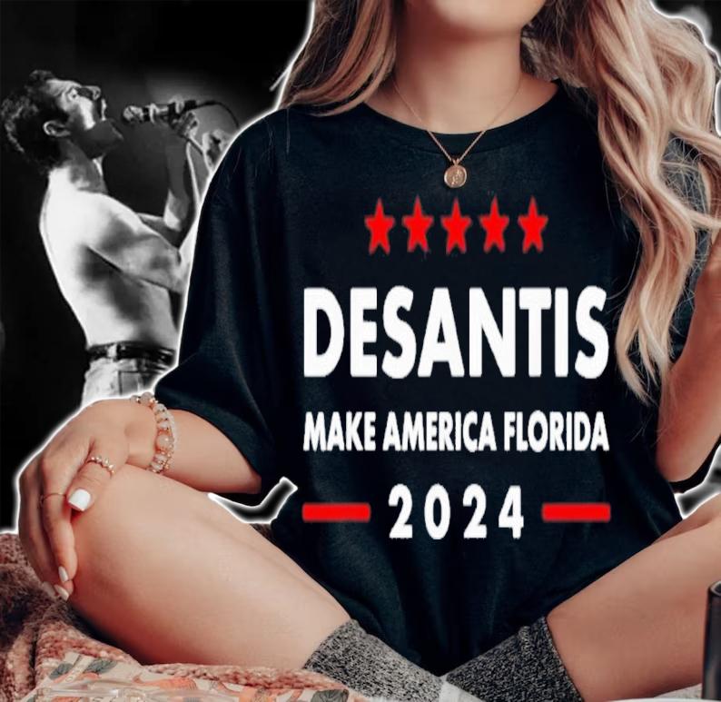 DeSantis 2024 Make America Florida US Flag 2024 Shirt t-shirt woman shirt