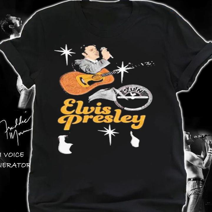 Elvis Presley Sun Records Live Sparkles Shirt t-shirt