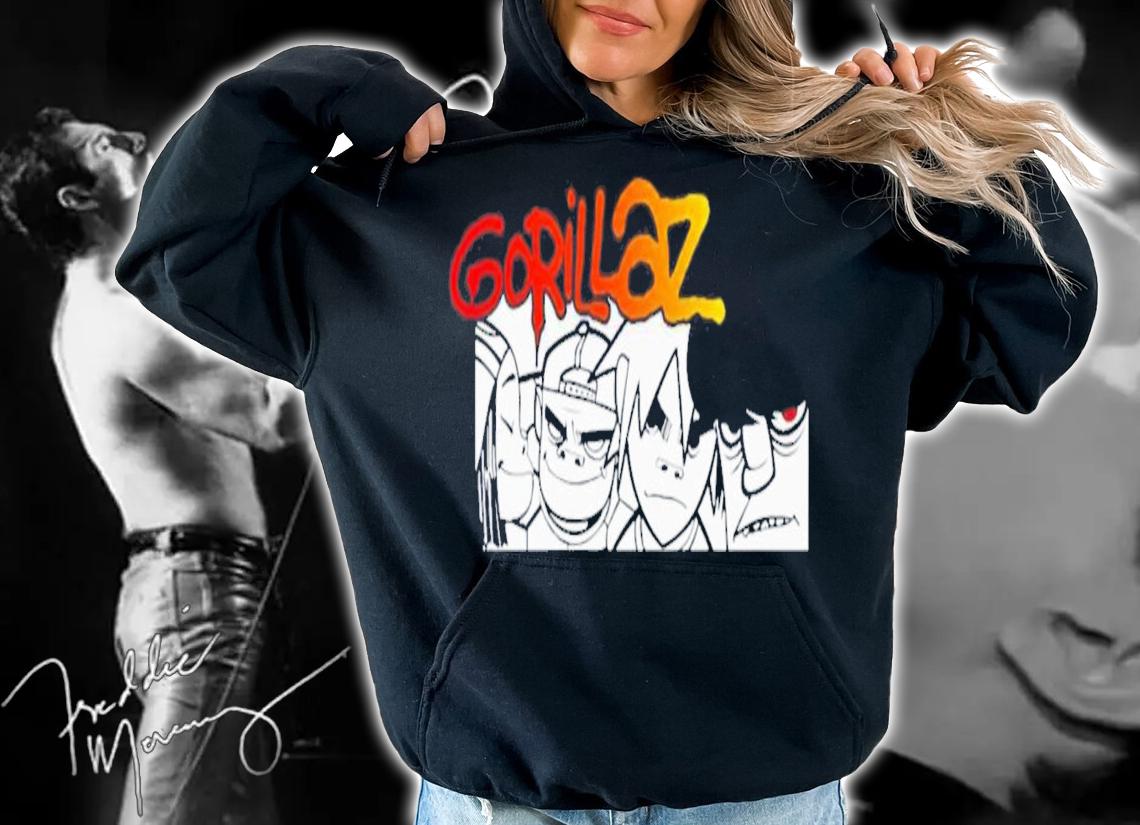 Gorillaz 2d Niccals Noodle Hobbs Art T-Shirt t-shirt hoodie