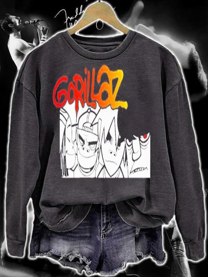 Gorillaz 2d Niccals Noodle Hobbs Art T-Shirt t-shirt sweatshirt